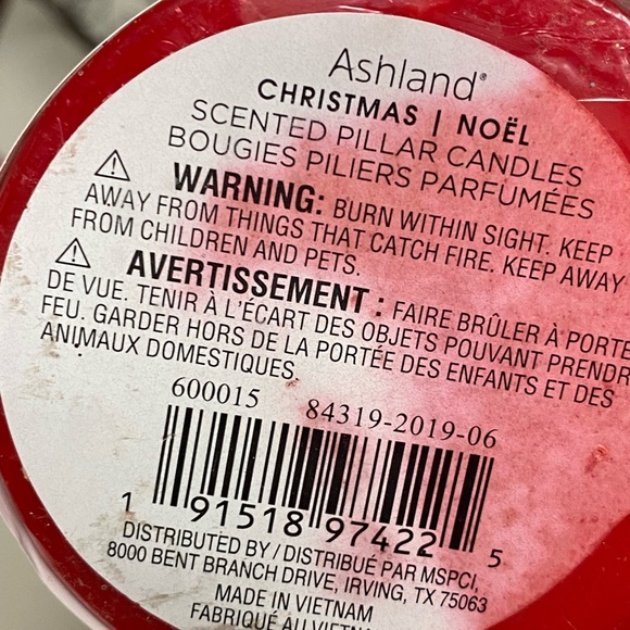 New Red pillar candles 6” - Picture 6 of 6